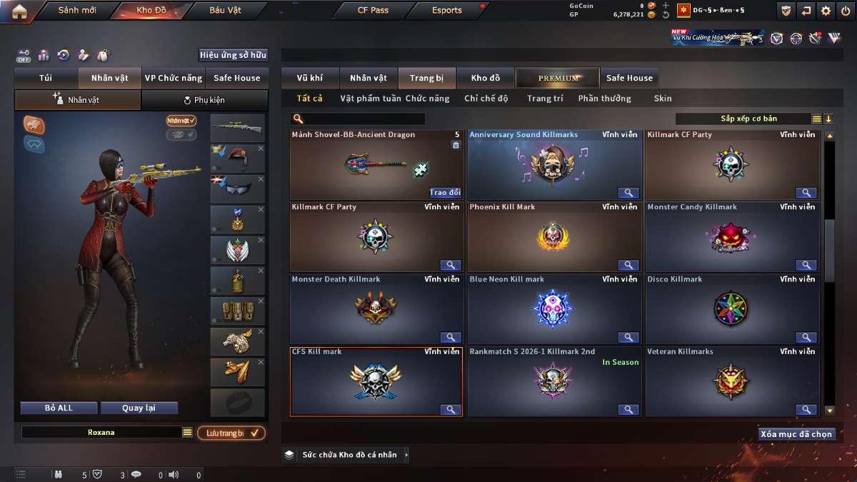 shop acc cf uy tin gia re